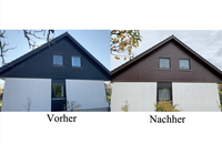Vorgeh&auml;ngte hinterl&uuml;ftete Fassade Vinylit Holzstruktur, Sanierungsbau Weiz